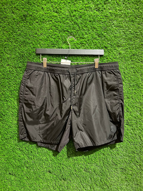 Moncler Black Satin Shorts Trunks Sz 2XL