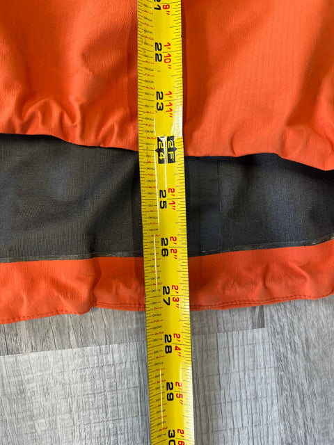 T Orange Arcteryx Hooded Full Zip Windbreaker Sz XL