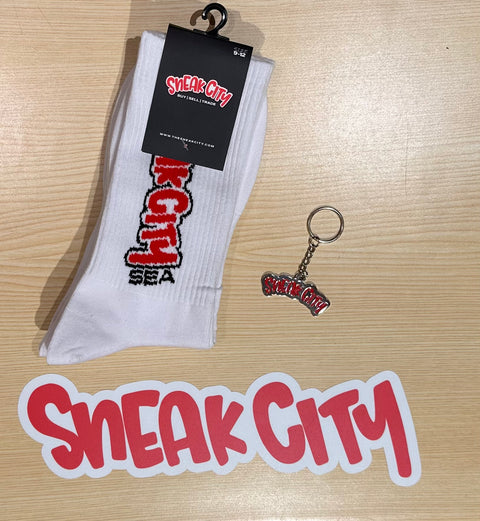 Sneak City Socks & Keychain Pack