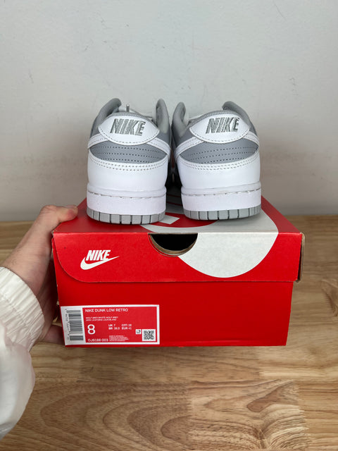 DS White Grey Nike Dunk Low (Multiple Sizes)
